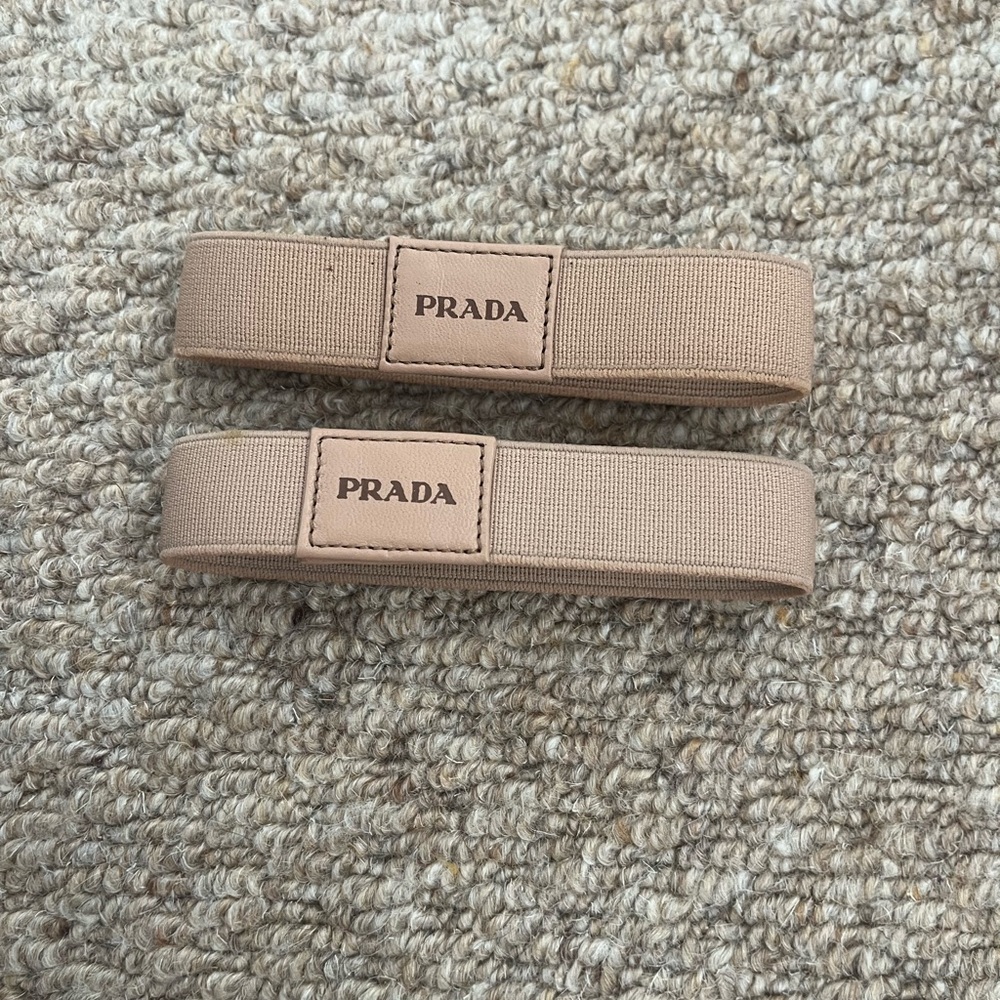 PRADA Suede Peep-Toe Petal Pumps - Picture 12 of 12